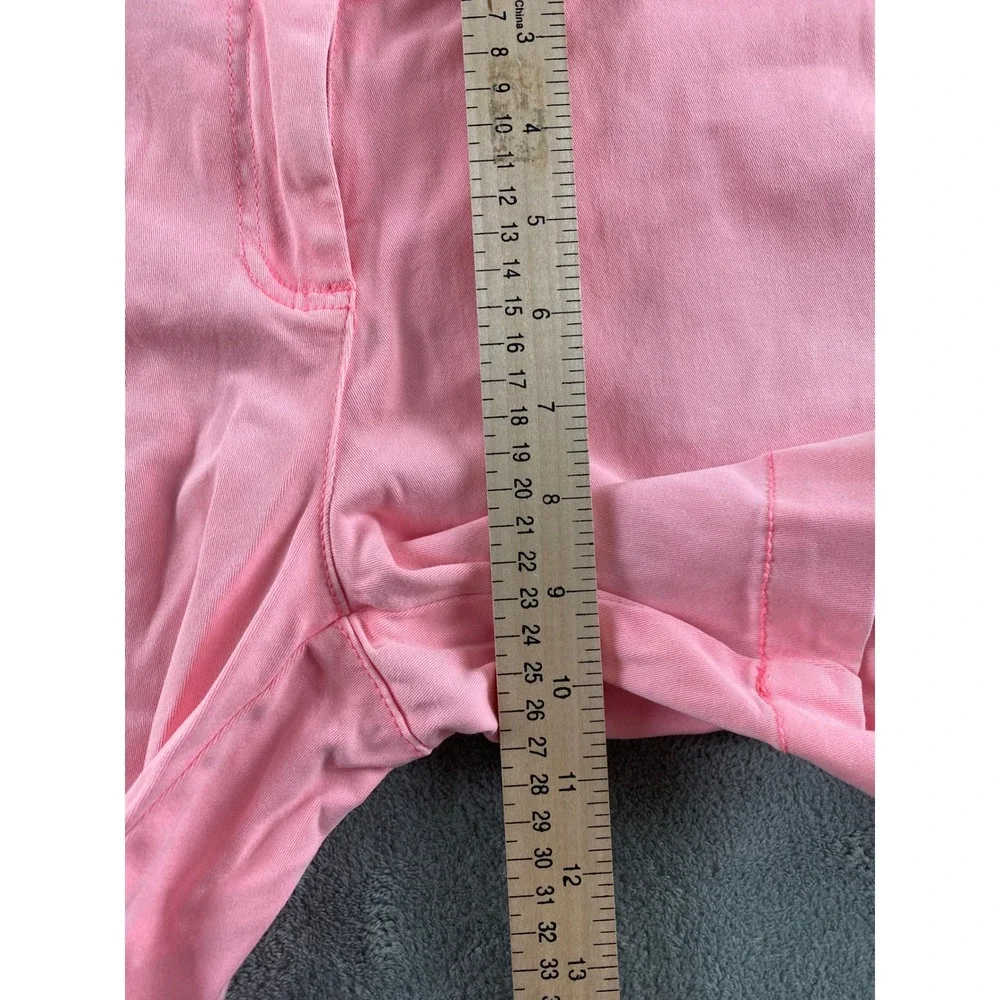 Land 'n Sea Womens Pink Chino Shorts Sz 4 Mid Rise Stretch Cotton Summer Casual